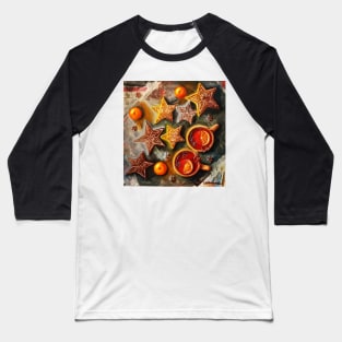 Gingerbread, tangerines and hot tea Baseball T-Shirt